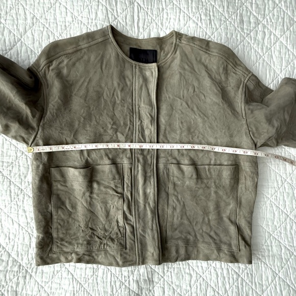NWOT Zara ZW Collection 100% Suede Leather Jacket - Picture 11 of 12